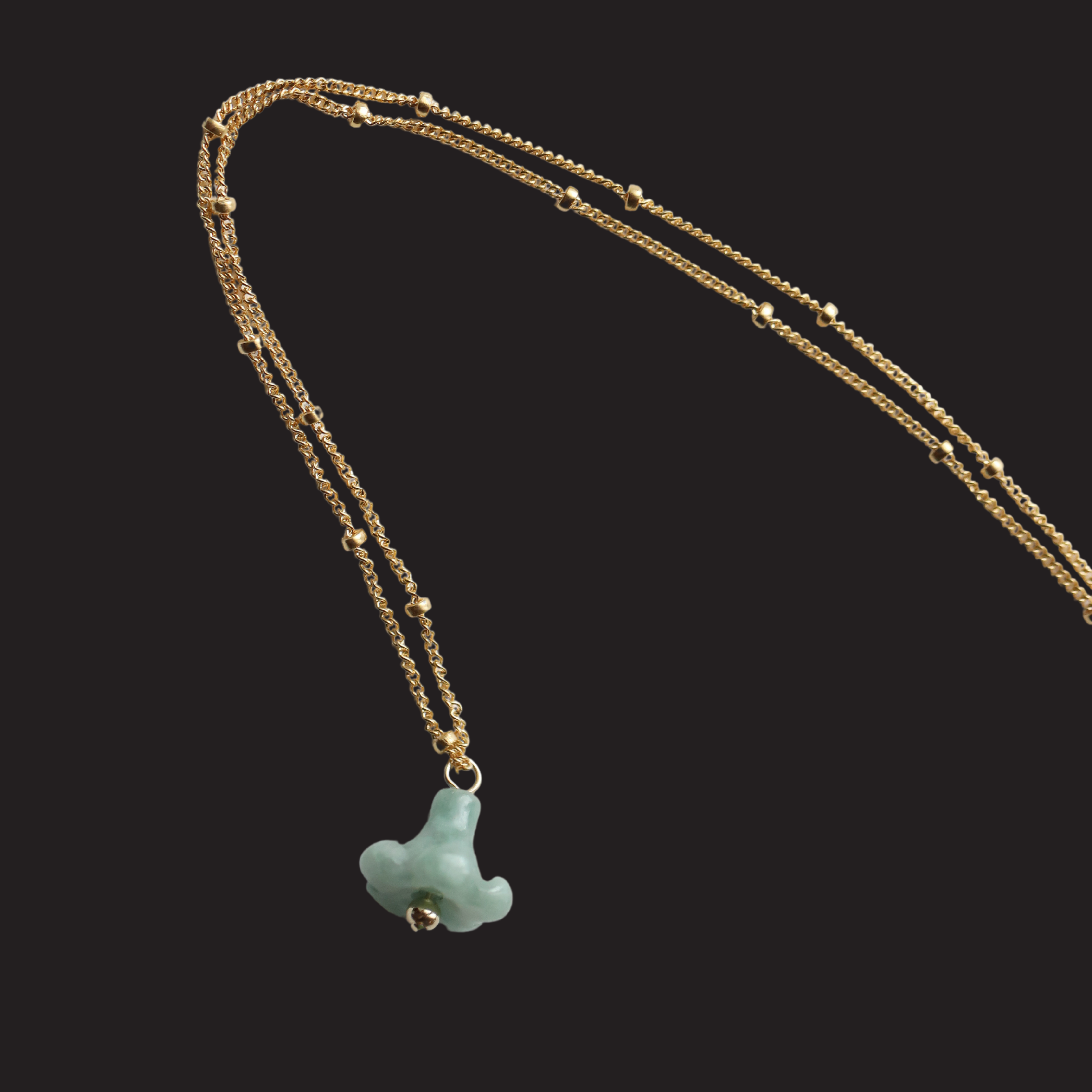 アクセサリー punai Mini Puakenikeni Jade Drop Necklace – Love Me Knots Hawaii