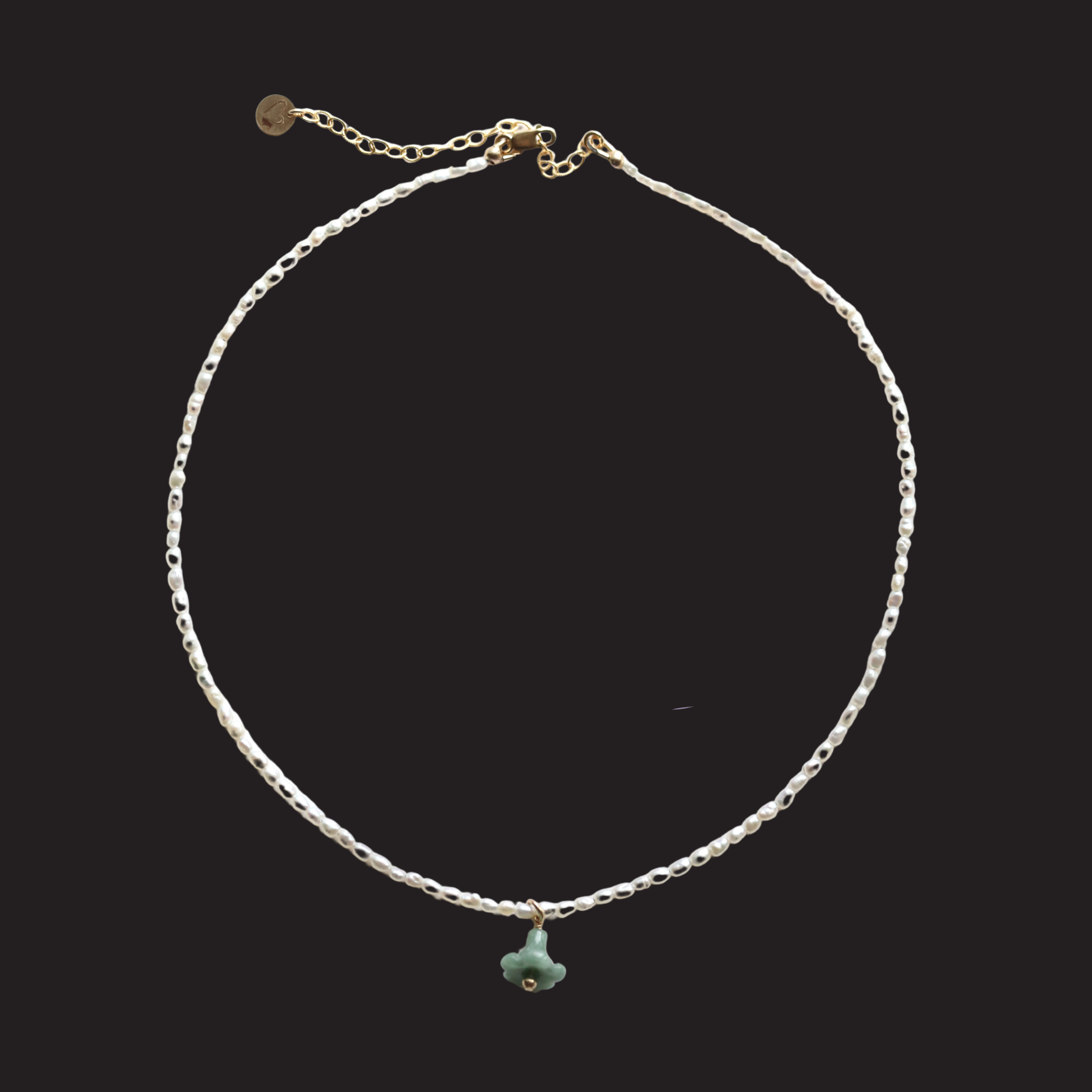 Mini Puakenikeni Jade Pearl Necklace – Love Me Knots Hawaii