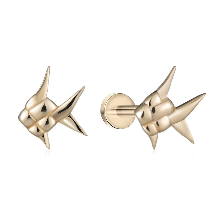 Weave Fish Flatback Earring