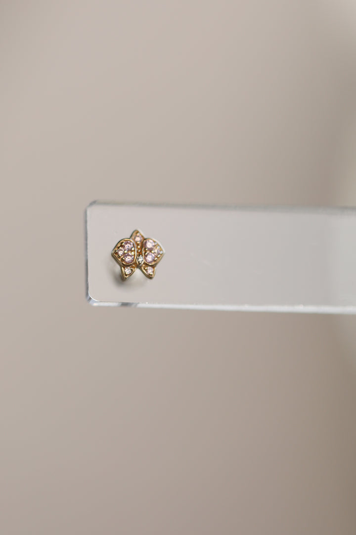 Orchid Flatback Earring