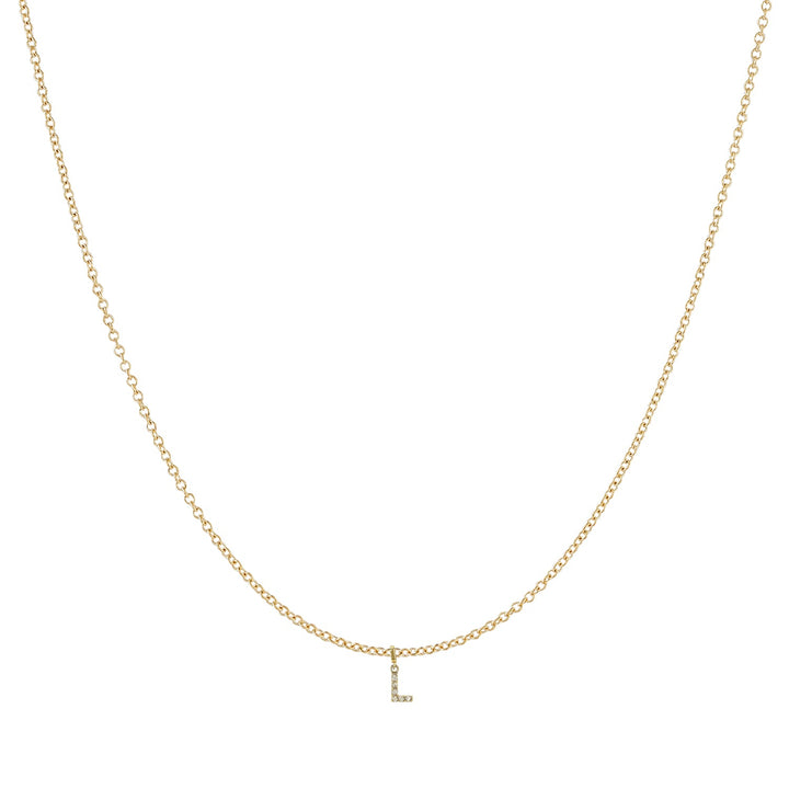 Large Custom Diamond Initial Charm (Add On)