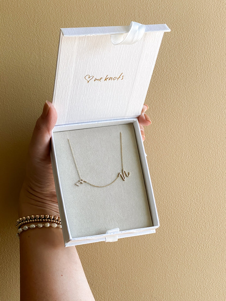 Custom Diamond Necklace- Two Initials