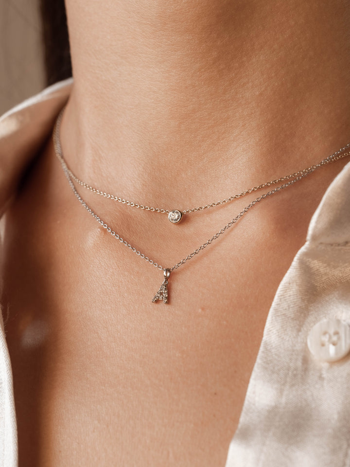 Mini Custom Diamond Initial (Add On)