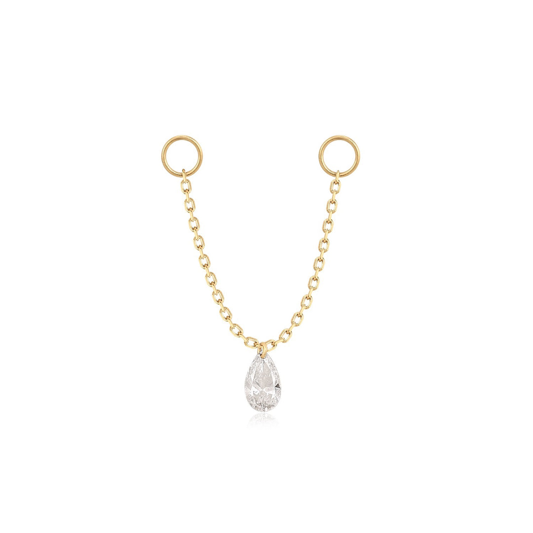 Invisible Pear Shape Diamond Chain Attachment (A6)