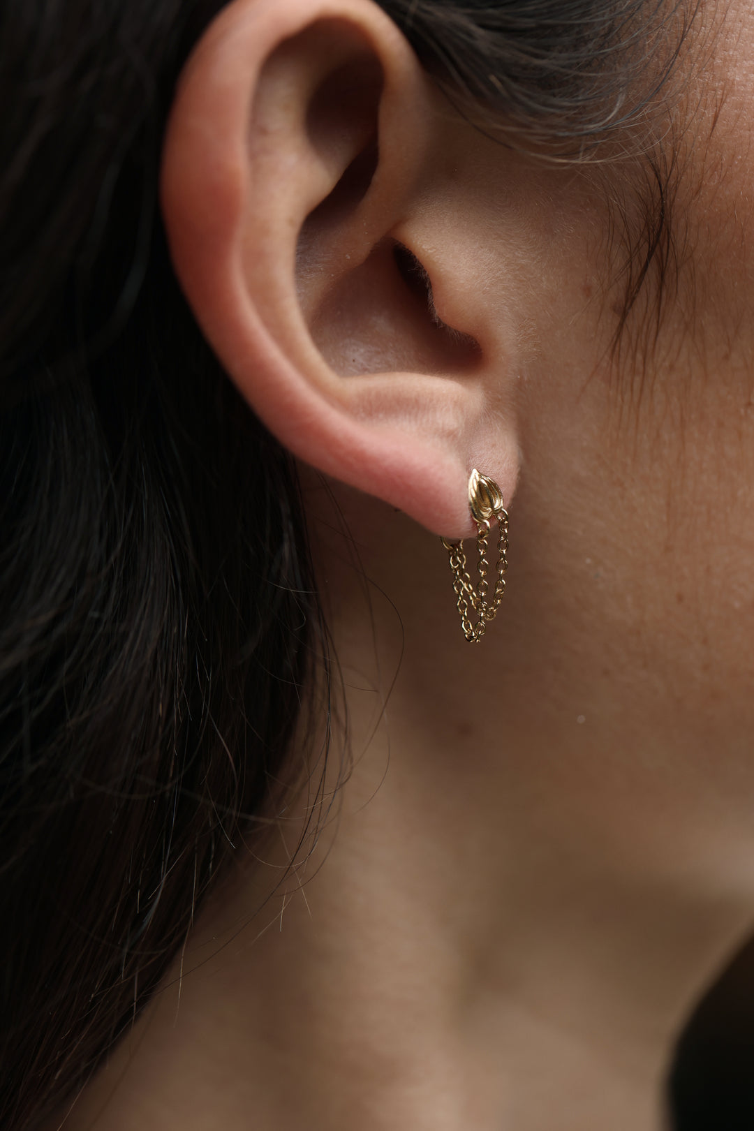 Anthurium Chain Studs