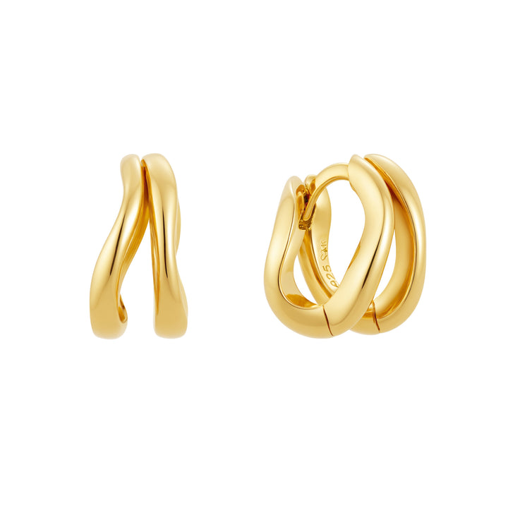 Mizu (Gold) Mini Hoops