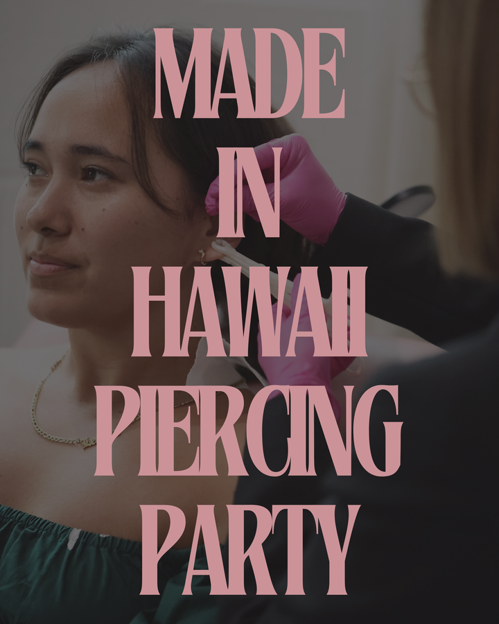 Made in Hawaii- LMK Piercing Bar (Appointment Booking)