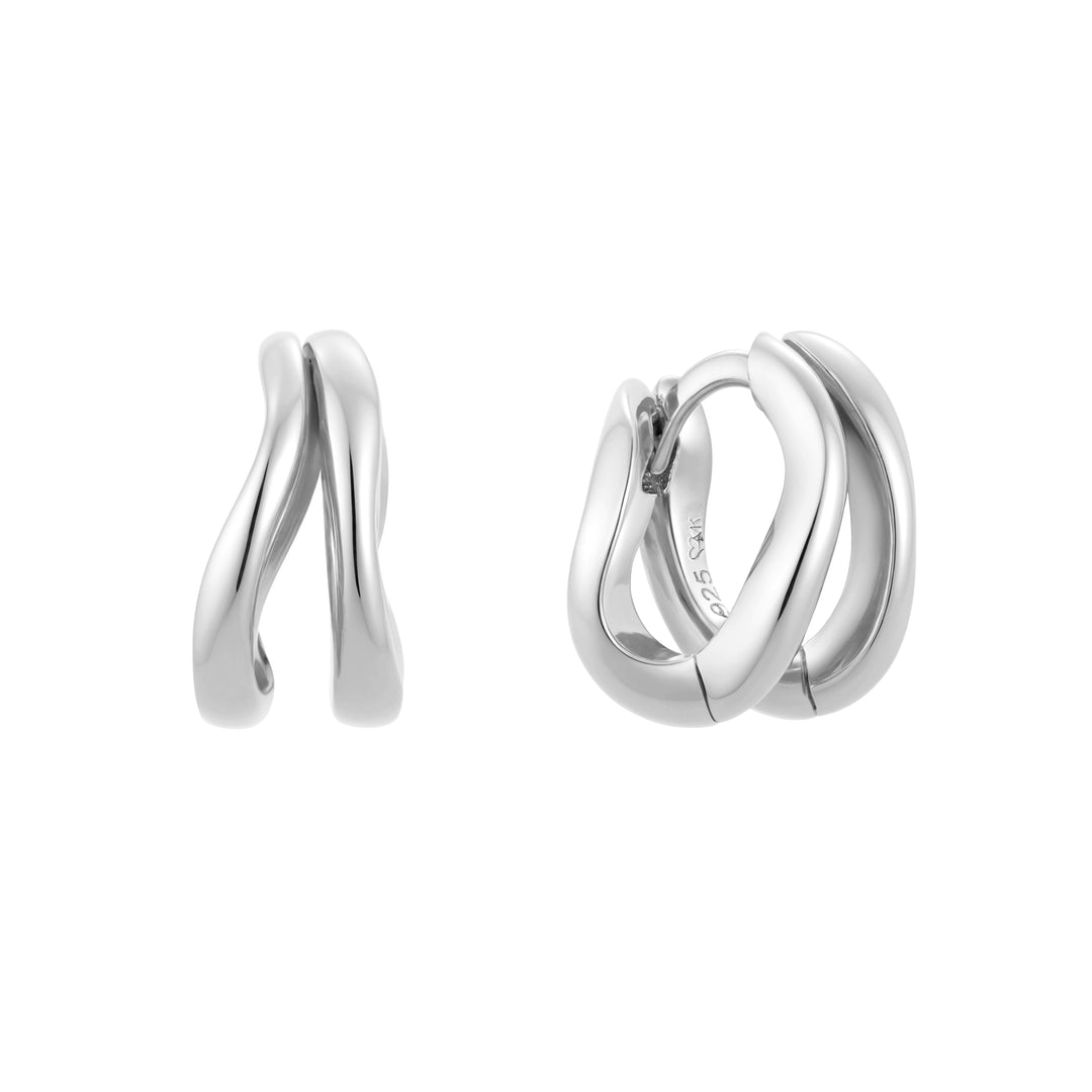 Mizu (Silver) Mini Hoops