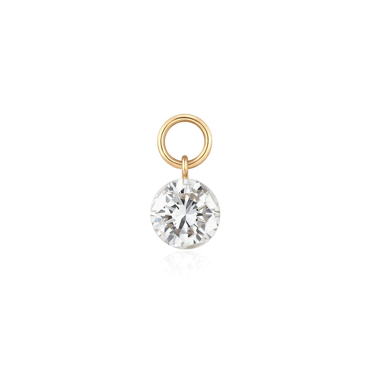 Invisible Round Diamond Charm (A11)