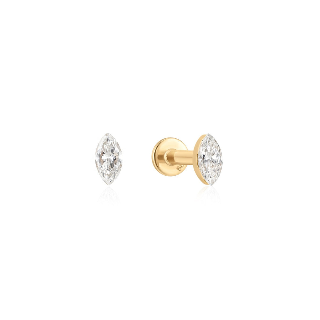 Invisible Marquise Diamond Flatback (A4)