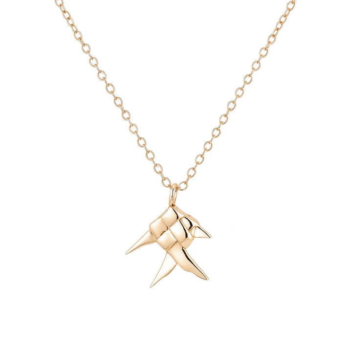 Weave Fish Necklace (14K Gold-Plated)