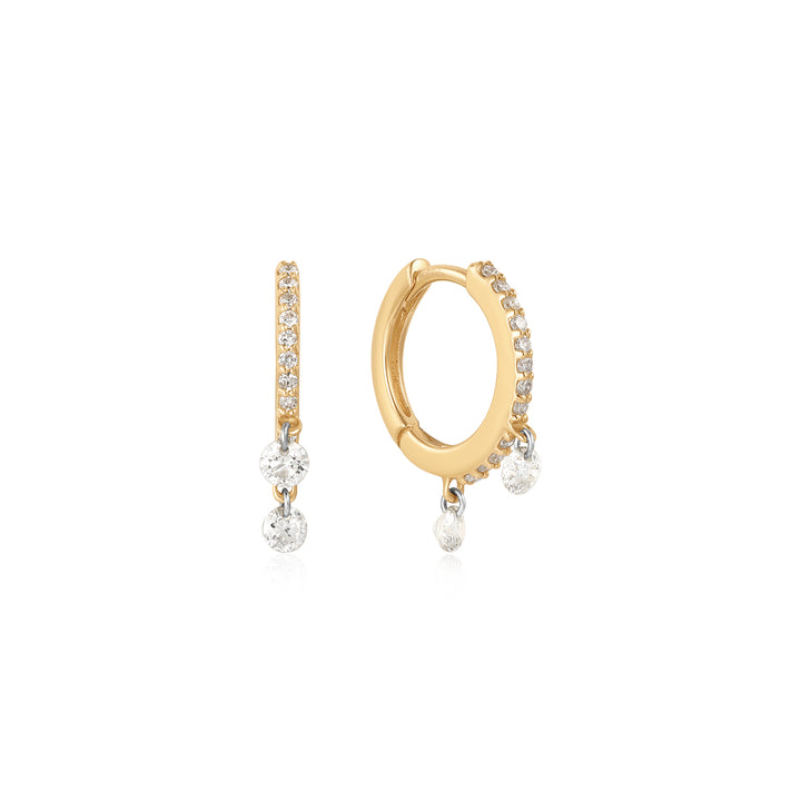 Paved Diamond Floating Paved Hoops