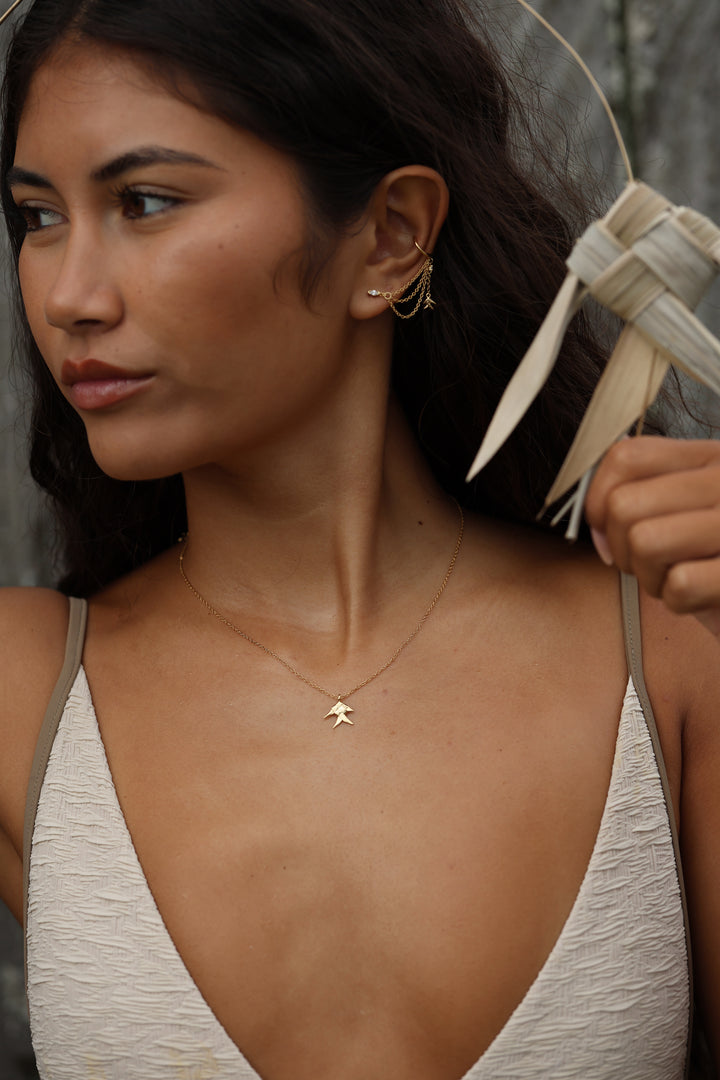 Weaved Fish Stud + Cuff