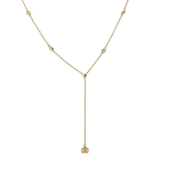 Anthurium Y Drop Necklace