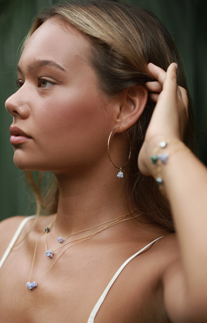 Pua Jade Stay Golden Hoops