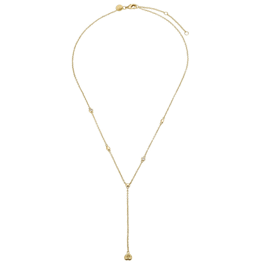 Anthurium Y Drop Necklace