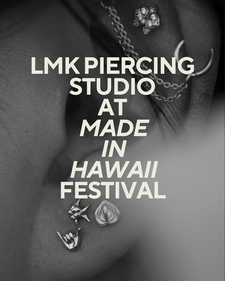 Made in Hawaii- LMK Piercing Bar (Appointment Booking)