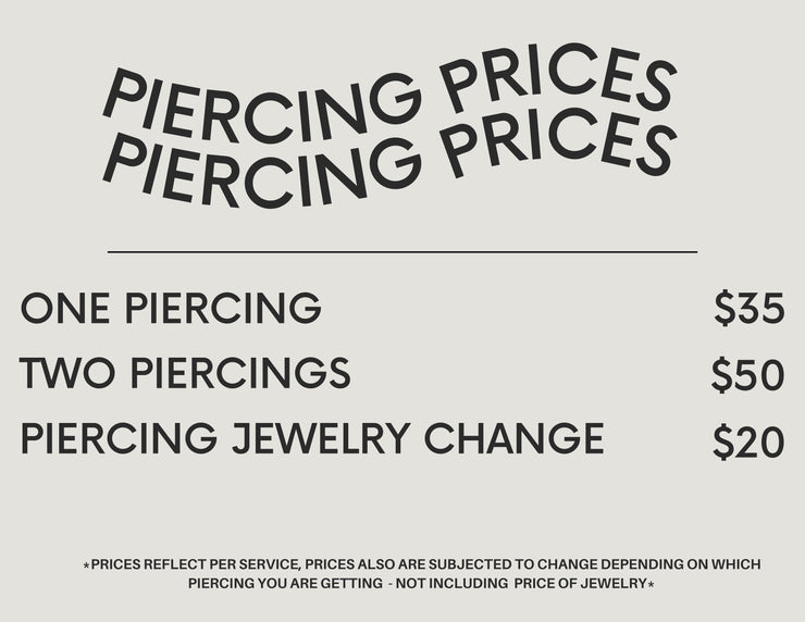 LMK's Piercing Party- Appointment Booking