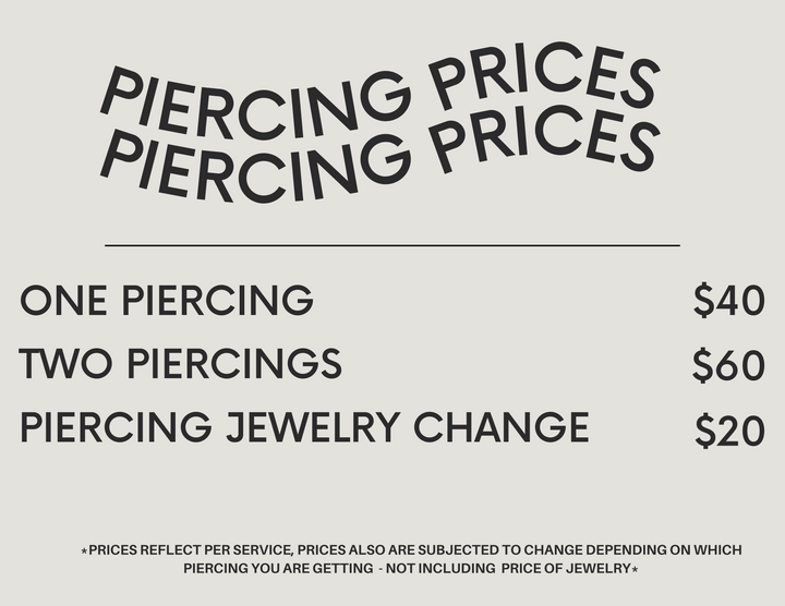 Buds & Studs at Paiko Shop- LMK Piercing Bar (Appointment Booking)