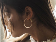 Rebecca Double Pierce Chain Earring