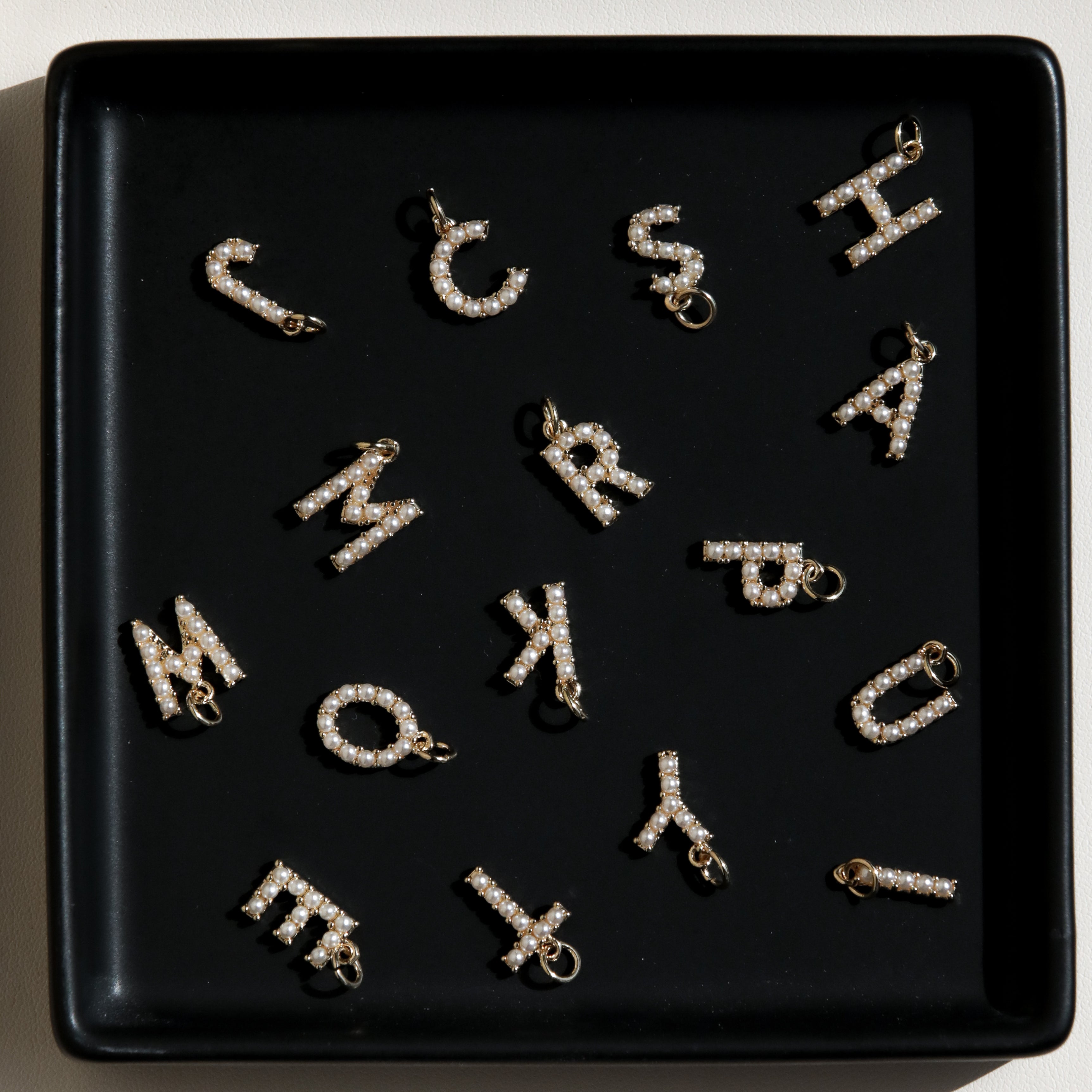 ★LOVE ME MONSTER★Mini Initial Necklace Designer fashion, Seoul-fully created | W Concept