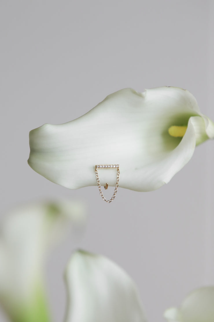 Bar Chain Claw Studs