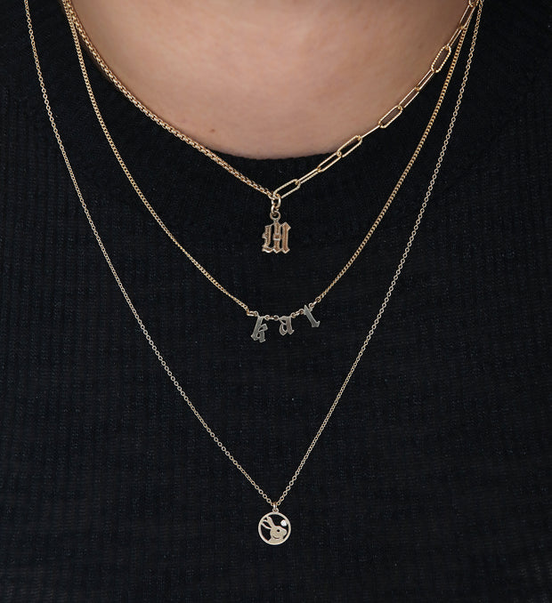 Custom Old English Necklace (Version II)